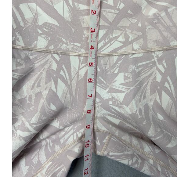 Lululemon Wunder Under High-Rise Luxtreme leggings Shadow Leaf Light Ivory SZ 6 - Picture 6 of 8